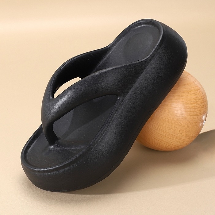 Ženske sandale s debelim potplatom i klinastim potpeticama, EVA gornji dio i EVA potplat, bez podstave, ljeto 2024