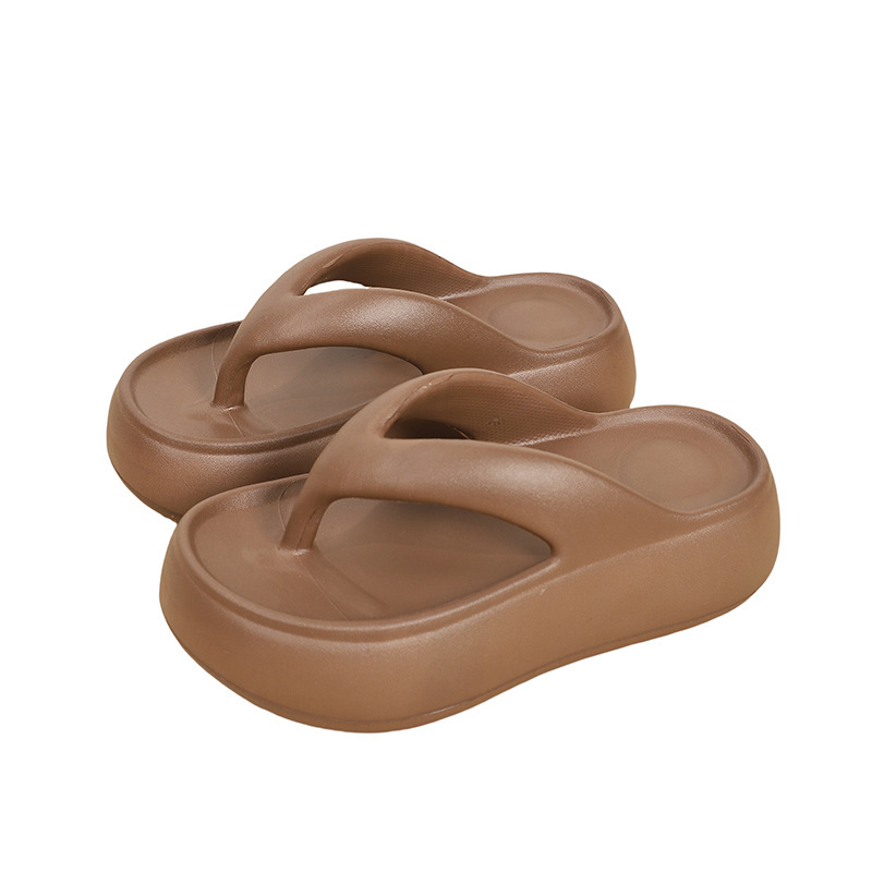 Ženske sandale s debelim potplatom i klinastim potpeticama, EVA gornji dio i EVA potplat, bez podstave, ljeto 2024