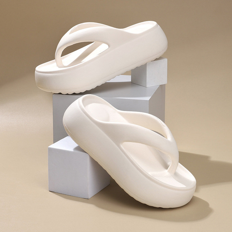 Ženske sandale s debelim potplatom i klinastim potpeticama, EVA gornji dio i EVA potplat, bez podstave, ljeto 2024
