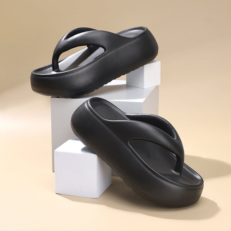 Ženske sandale s debelim potplatom i klinastim potpeticama, EVA gornji dio i EVA potplat, bez podstave, ljeto 2024