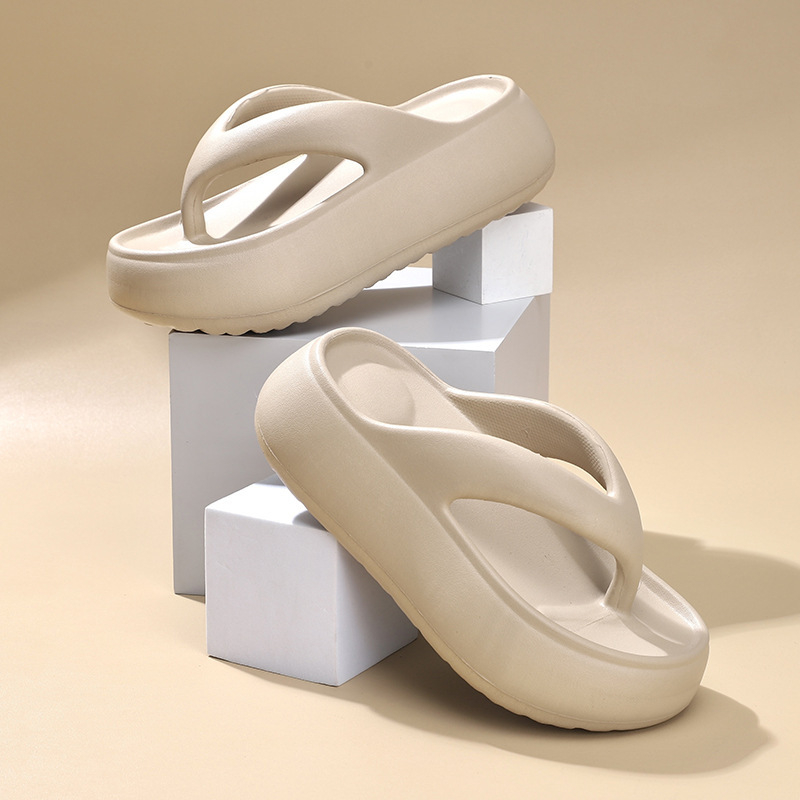 Ženske sandale s debelim potplatom i klinastim potpeticama, EVA gornji dio i EVA potplat, bez podstave, ljeto 2024