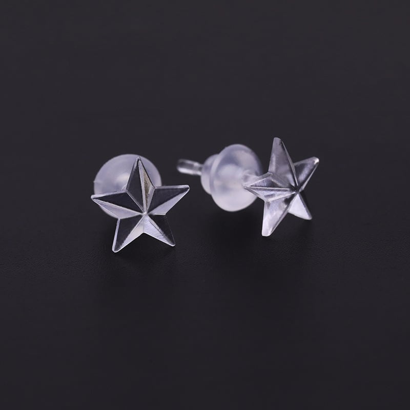 Kulana naušnice od smole/plastike, injekcijsko oblikovanje, geometrijski jednostavan dizajn, unisex