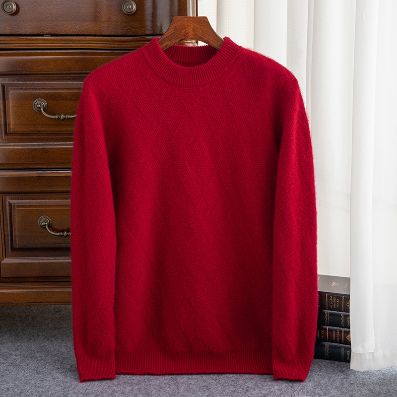 Пуловер от кашмир – 95% кашмир съдържание, плътно плетиво, кръгла яка, дълги ръкави, свободна кройка