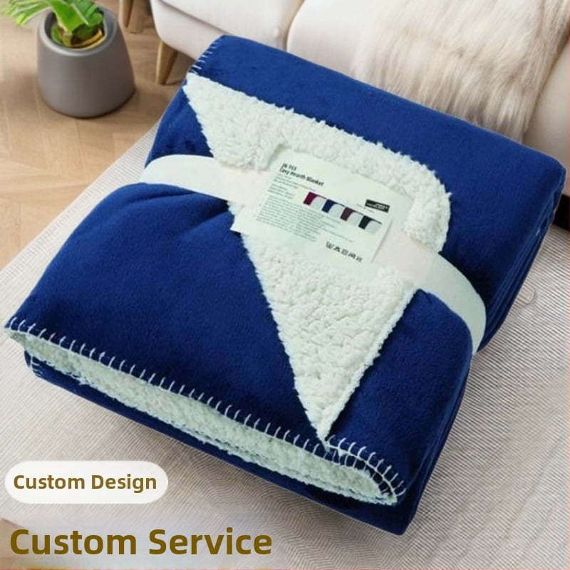 Κουβέρτα φλις πολυεστέρα με τριγωνικό σχέδιο και άκρη lock-edge, 250–450 g/m², χρήση άνοιξη-φθινόπωρο, προσαρμοσμένη επεξεργασία