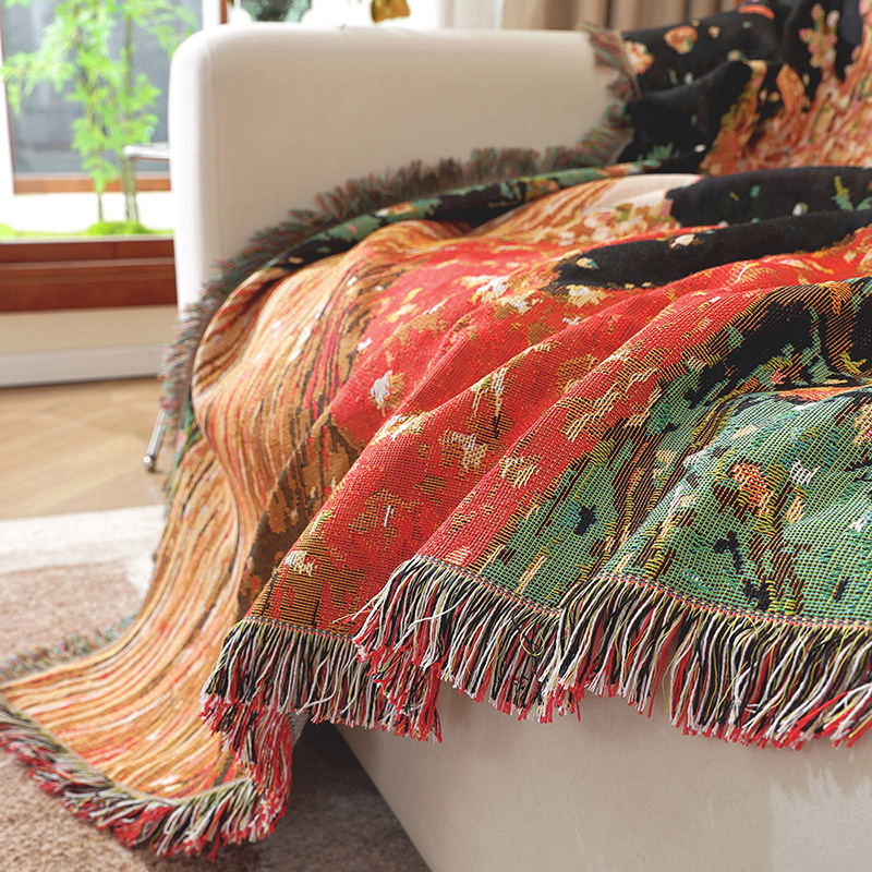 Pătură Jacquard Tapiserie - Poliester, 1000–1499 g, Model desen animat, Stil pastoral