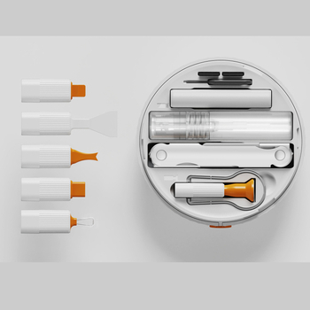 Bluetooth fejhallgató tisztító toll és billentyűzet tisztító ecset készlet - számítógéphez és mobiltelefonhoz - modell q6x, PU bőr