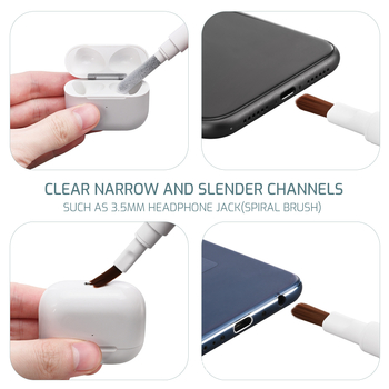 Bluetooth headset tisztító toll — univerzális tisztító ecset számítógépekhez, telefonokhoz, notebookokhoz és digitális kamerákhoz; anyag ABS; modell Bluetooth headset cleaning pen; Funkció: tisztítás