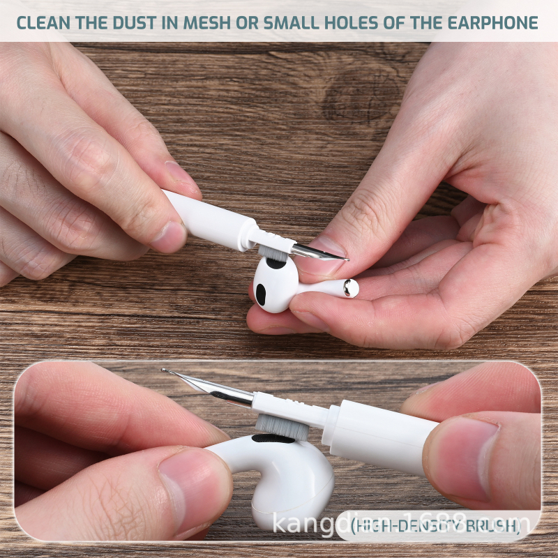 Bluetooth headset tisztító toll — univerzális tisztító ecset számítógépekhez, telefonokhoz, notebookokhoz és digitális kamerákhoz; anyag ABS; modell Bluetooth headset cleaning pen; Funkció: tisztítás