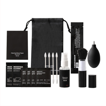 Objektív tisztító toll – kilenc az egyben kameratisztító készlet; mikroszálas fej; kompatibilis kamerák, számítógépek és telefonok; OEM feldolgozás