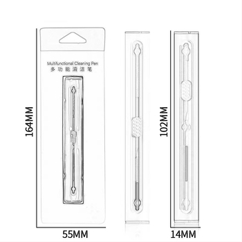 Fülhallgató tisztító toll - univerzális tisztító eszköz, műanyag váz, 2024-ben bevezetve