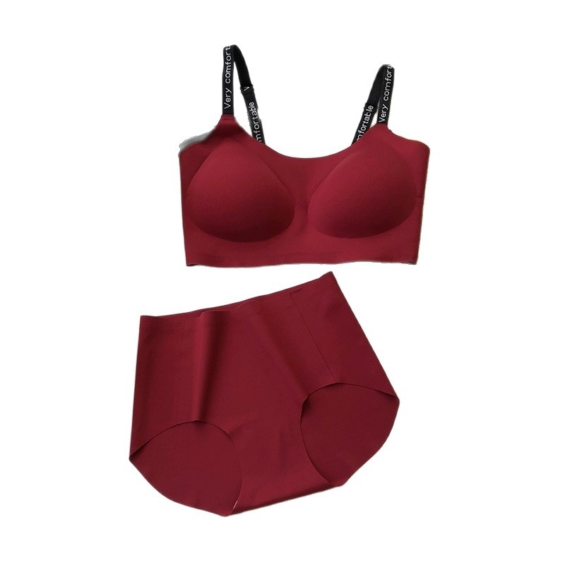 Set grudnjaka s mekanom podrškom, 3/4 šalica, oblikovan grudnjak od spužve, fiksne dvostruke naramenice, nevidljiv i prozračan najlon