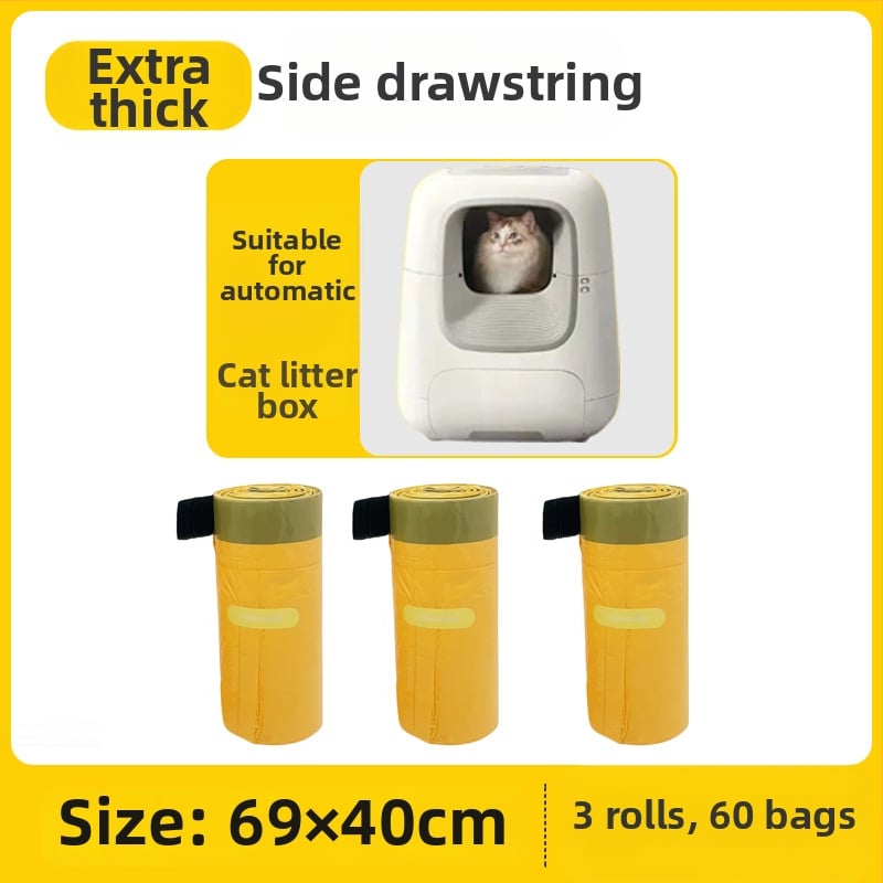 Sac HDPE pentru nisip de pisică, pungă de curățare cu grosime îngroșată