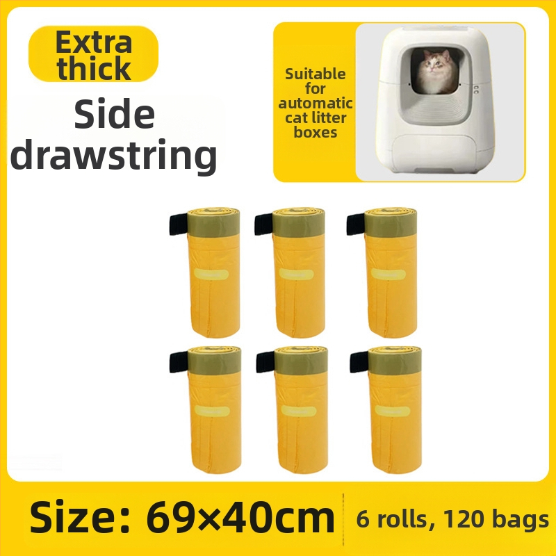 Sac HDPE pentru nisip de pisică, pungă de curățare cu grosime îngroșată