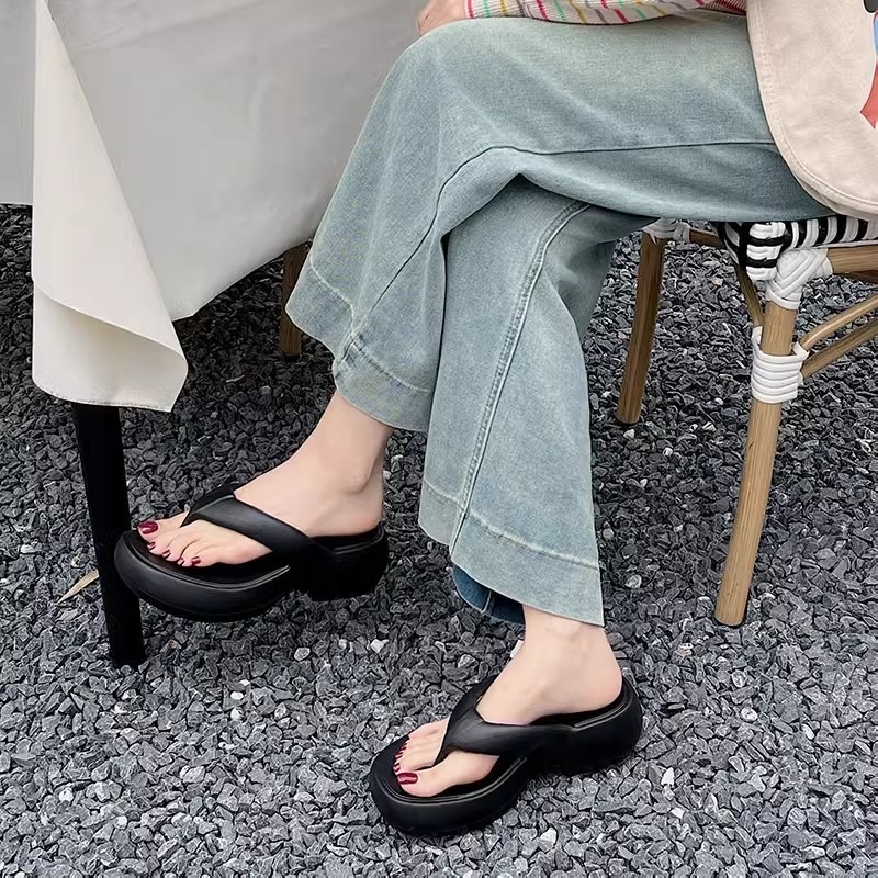 Ženske flip-flop sandale s debelim potplatom za ljeto, EVA gornji dio; EVA unutarnji dio; EVA potplata; oblik prsta: Herringbone