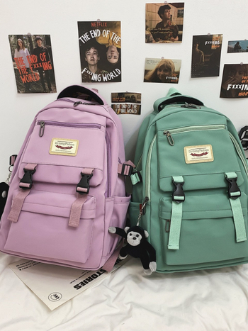 Školska ruksak, unisex, gradski minimalistički stil, najlon, 20–35 L, pogodna za 14-inčni prijenosnik