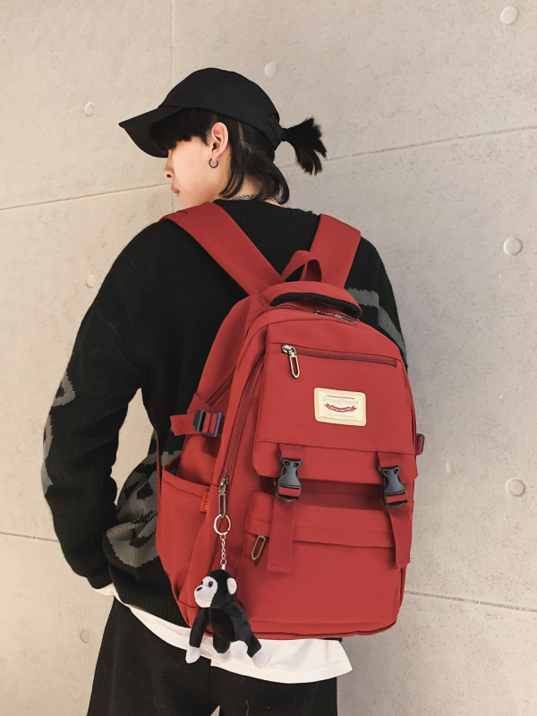 Školska ruksak, unisex, gradski minimalistički stil, najlon, 20–35 L, pogodna za 14-inčni prijenosnik