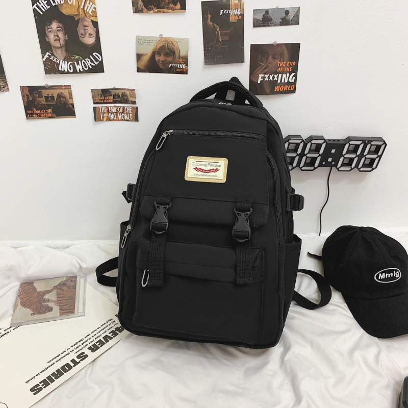 Školska ruksak, unisex, gradski minimalistički stil, najlon, 20–35 L, pogodna za 14-inčni prijenosnik