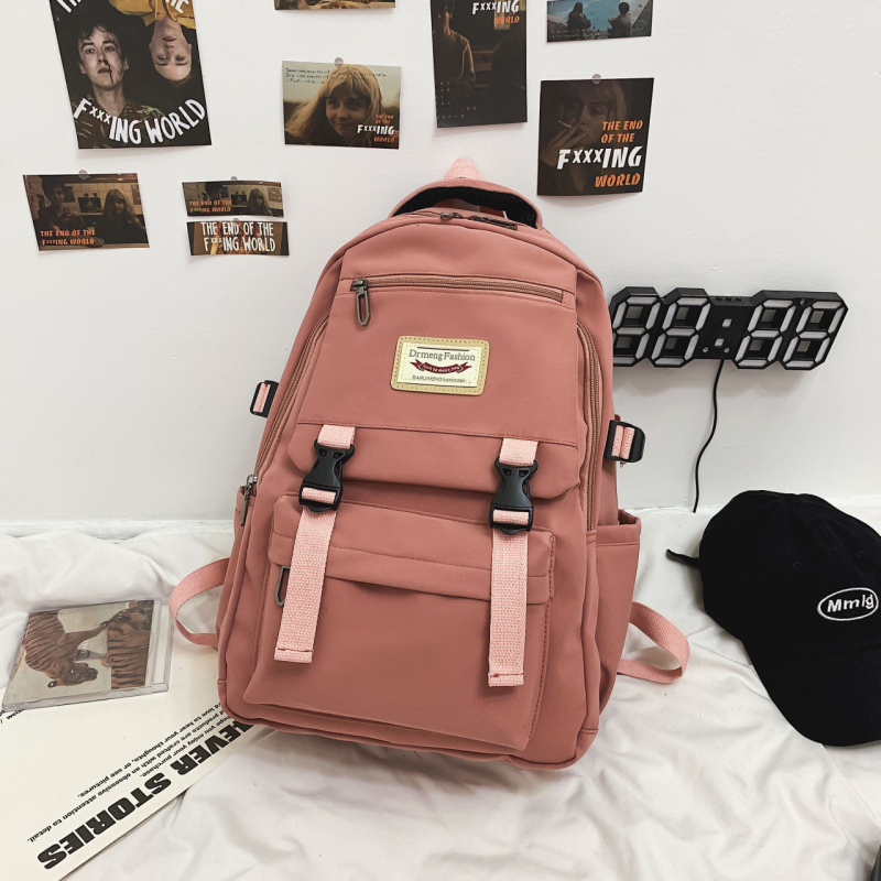 Školska ruksak, unisex, gradski minimalistički stil, najlon, 20–35 L, pogodna za 14-inčni prijenosnik