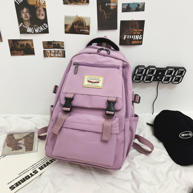 Školska ruksak, unisex, gradski minimalistički stil, najlon, 20–35 L, pogodna za 14-inčni prijenosnik