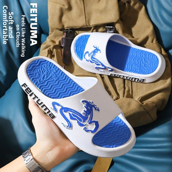 Пантофи | Унисекс, корейски стил, PVC горна част и PVC подметка, инжекционна технология на подметката, отворен пръст, летни обувки