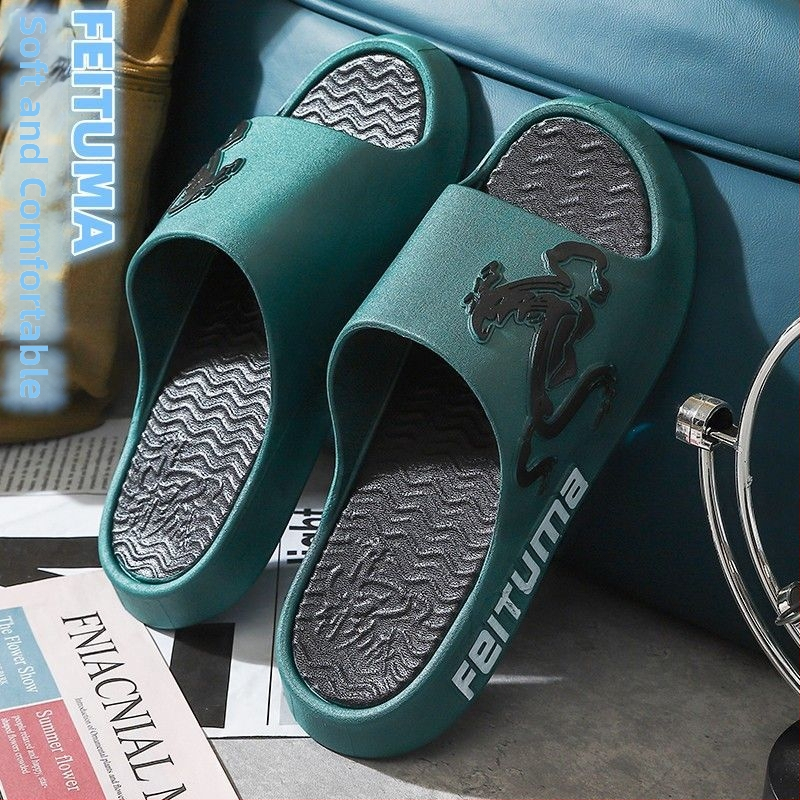 Пантофи | Унисекс, корейски стил, PVC горна част и PVC подметка, инжекционна технология на подметката, отворен пръст, летни обувки