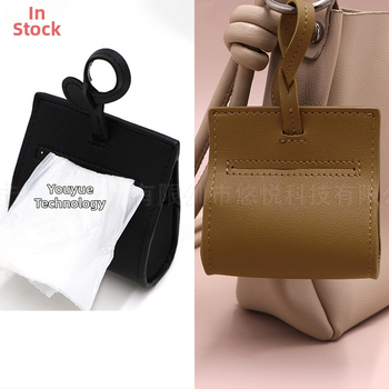 Kožená taštička na psie exkrementy, rolovaný štýl, hrubšia konštrukcia