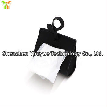 Kožená taštička na psie exkrementy, rolovaný štýl, hrubšia konštrukcia