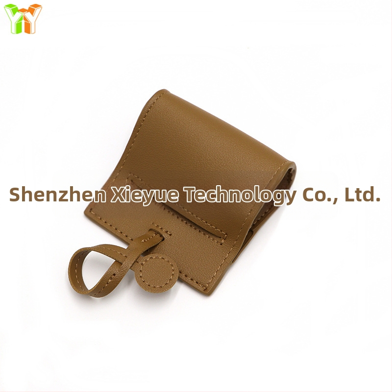 Kožená taštička na psie exkrementy, rolovaný štýl, hrubšia konštrukcia