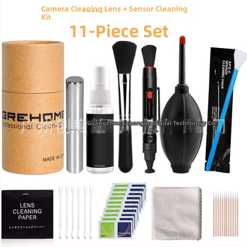 Комплект за почистване на камери, компютри, мобилни устройства и слушалки — пълен комплект аксесоари на Chuangdu, опаковка в хартиена кутия