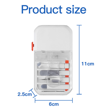 All-in-One tisztító készlet – modell Q14, ABS anyag, univerzális kompatibilitás, súly 85 g