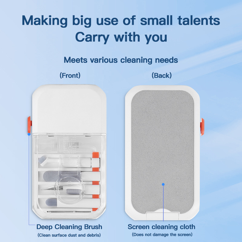 All-in-One tisztító készlet – modell Q14, ABS anyag, univerzális kompatibilitás, súly 85 g