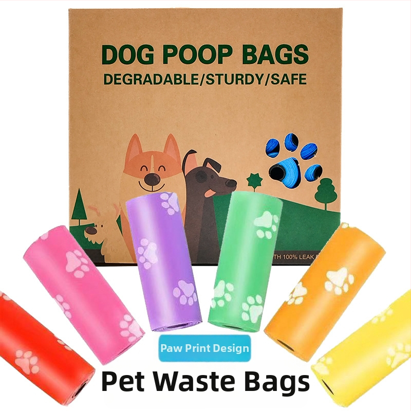 Pungi pentru fecale de câine, HDPE, deschidere plată, grosime regulată, Grid