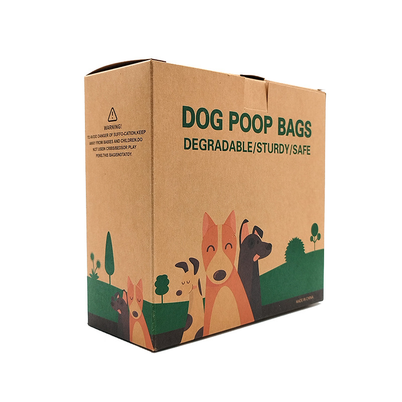 Pungi pentru fecale de câine, HDPE, deschidere plată, grosime regulată, Grid