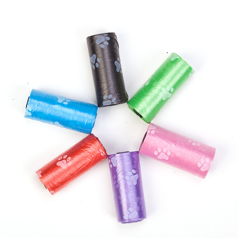 Pungi pentru fecale de câine, HDPE, deschidere plată, grosime regulată, Grid