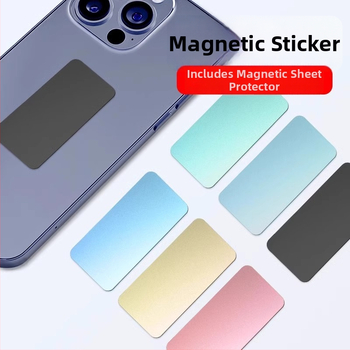 Mágneses autós telefontartó kiegészítő – ultra vékony mágneses lap, modell 1, univerzális kompatibilitás.