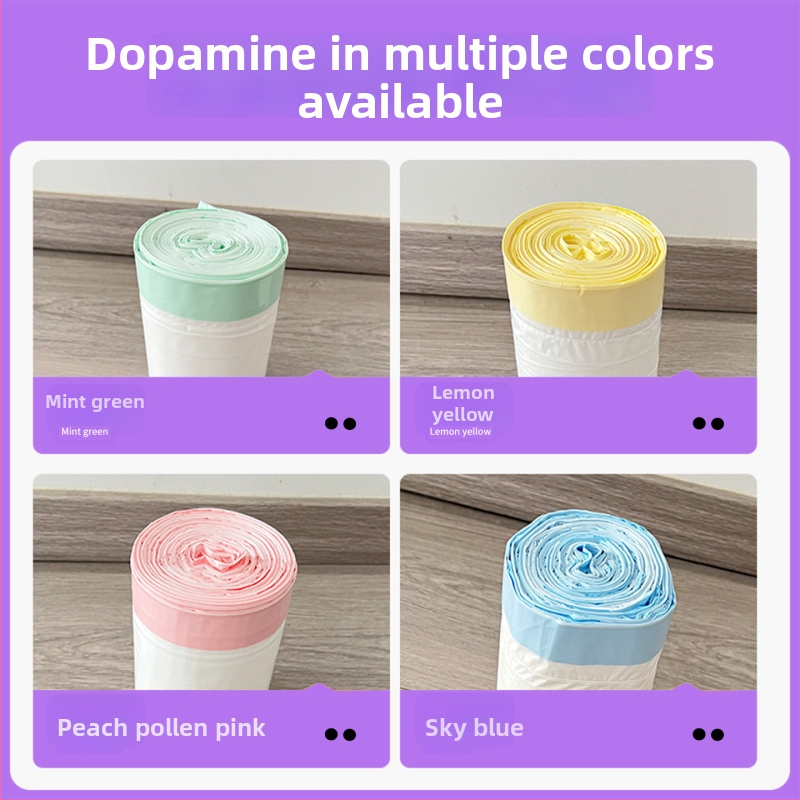 HDPE hrubý rolovaný vrecúško na mačací stelivo, jednorazová náhradná čistiaca taška pre inteligentnú mačaciu toaletu (MMD-01)