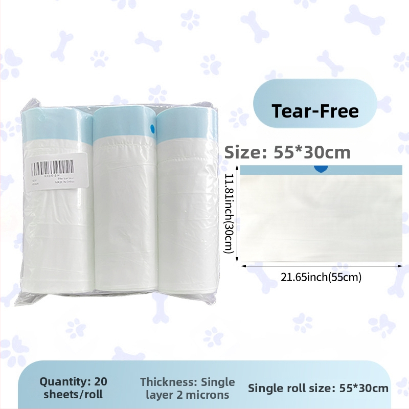 Sac pentru nisip de pisică HDPE gros, tip rolă, de unică folosință, pentru tavă de pisică inteligentă (MMD-01)