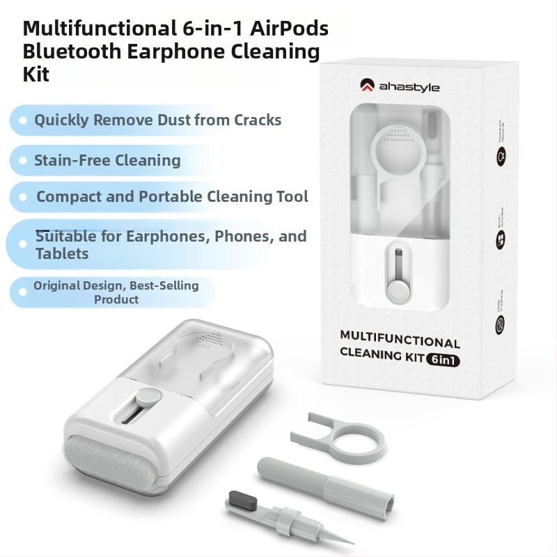 WG93 Tisztító készlet — Univerzális kompatibilitás, 6 az 1-ben tisztítás, Műanyag ház