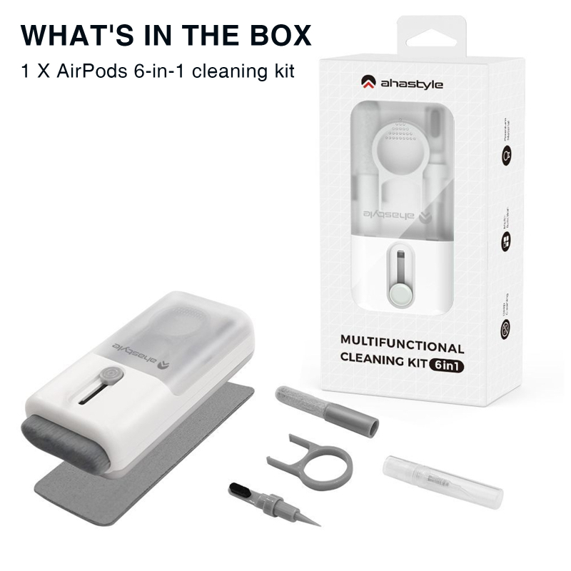 WG93 Tisztító készlet — Univerzális kompatibilitás, 6 az 1-ben tisztítás, Műanyag ház