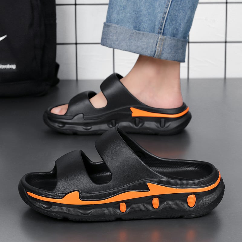 Мъжки чехли Walking on clouds, EVA горна част и EVA подметка, инжекционно формовани, за вътрешно и външно носене, SGS сертифицирано