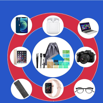 Vezeték nélküli Bluetooth fejhallgató tisztító készlet telefonokhoz, billentyűzetekhez és laptopokhoz – tisztító eszközök és alkoholtartalmú zacskó