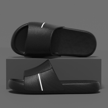 Унисекс джапанки за лято с текстура на кожа, дебел под, EVA горна част и EVA подметка, 3 см височина на подметката