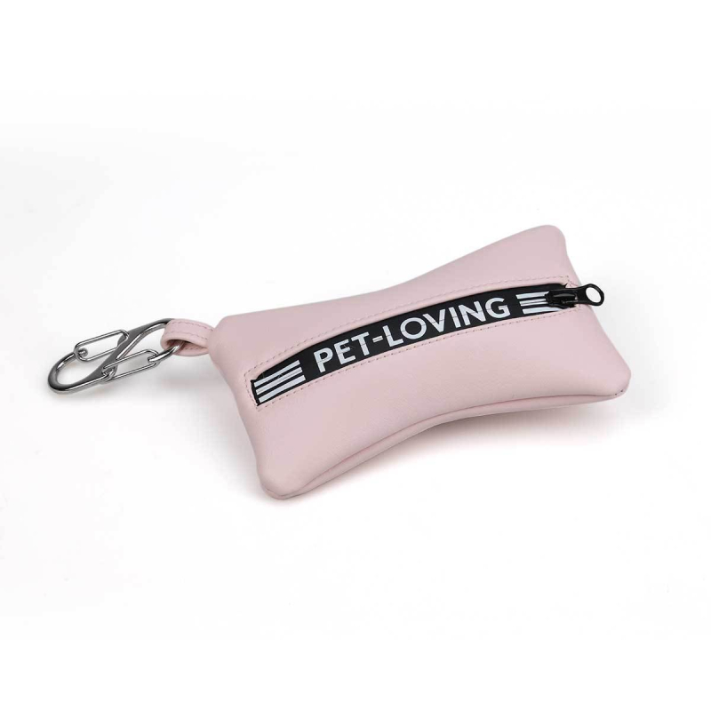 Wang Xingyu Dispenser portabil pentru saci de gunoi pentru câini, din piele PU — pentru plimbări