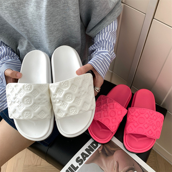 Ženske papuče s Velcro – PU gornji dio, PVC đon, plosati vrh