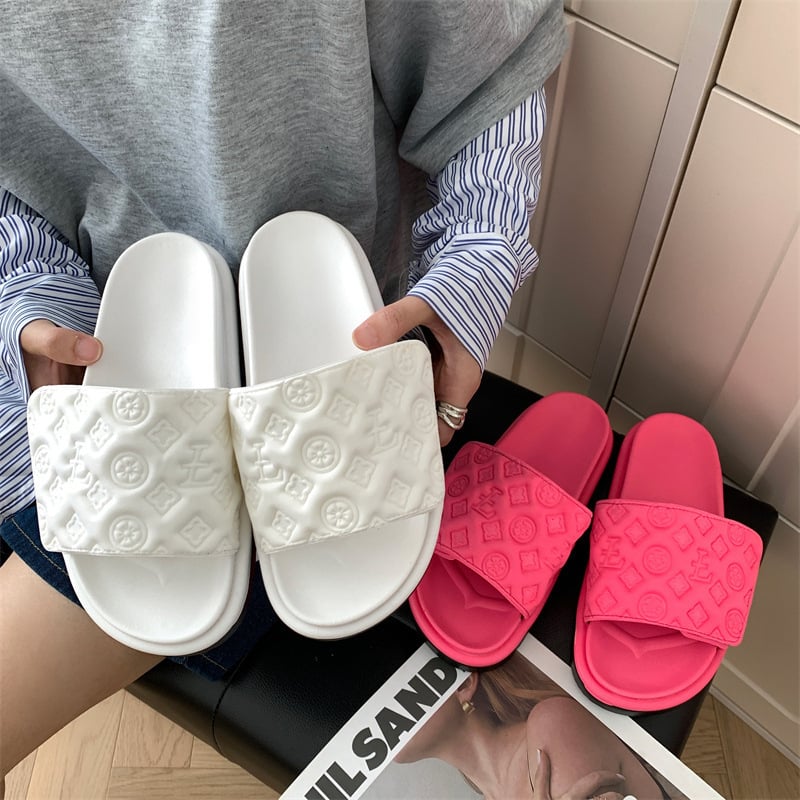Ženske papuče s Velcro – PU gornji dio, PVC đon, plosati vrh