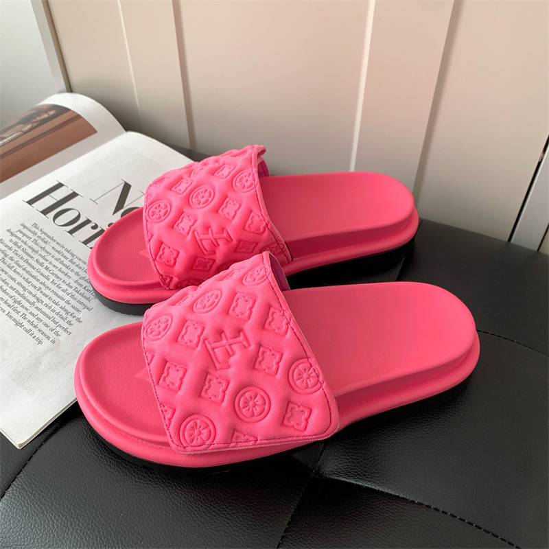 Ženske papuče s Velcro – PU gornji dio, PVC đon, plosati vrh
