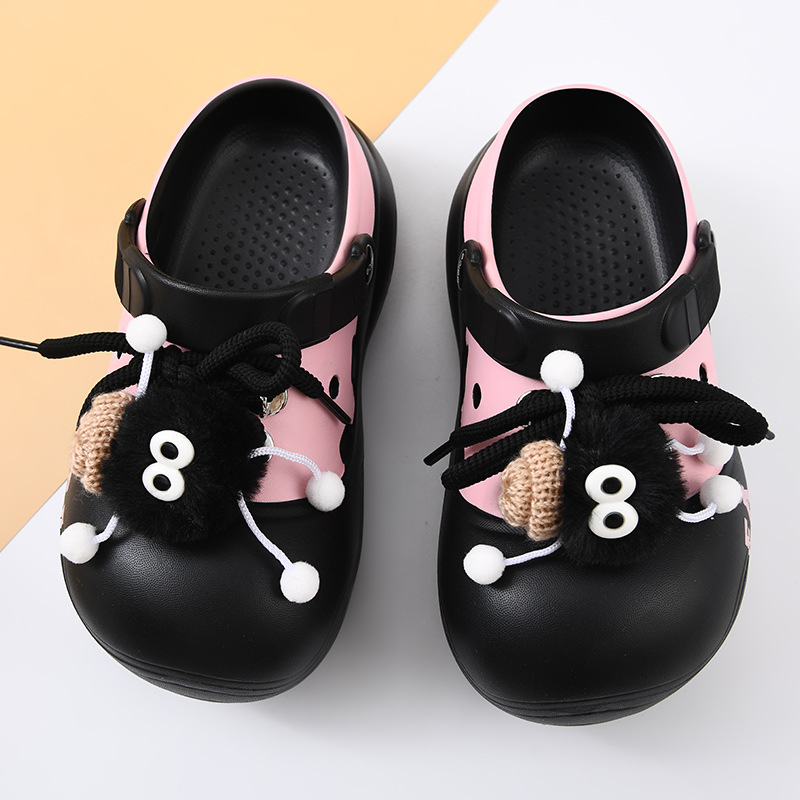 Ženske EVA papuče Crocs-stila, jednodijelni dizajn, zatvoren prst, debeli 3 cm+ potplat, prozračne, vodootporne, protuklizne