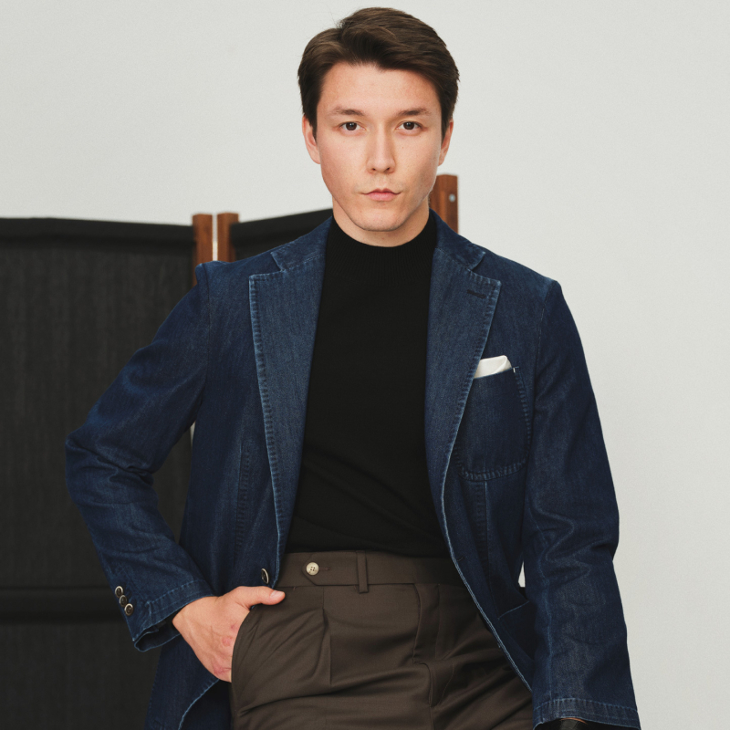 Ανδρικό πλεκτό πουλόβερ από 100% μαλλί, πλένεται στο πλυντήριο, παχύ για τον χειμώνα, στρογγυλό λαιμό, μακριά μανίκια