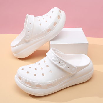 Unisex Bubble Hole sandale s debelim potplatom, EVA gornji dio i đon, Wrap-Toe, 5 cm peta, jednodijelno oblikovanje, protuklizno