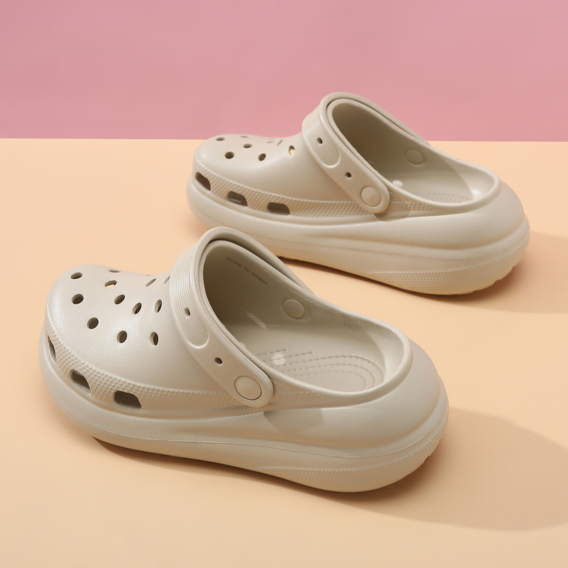 Unisex Bubble Hole sandale s debelim potplatom, EVA gornji dio i đon, Wrap-Toe, 5 cm peta, jednodijelno oblikovanje, protuklizno